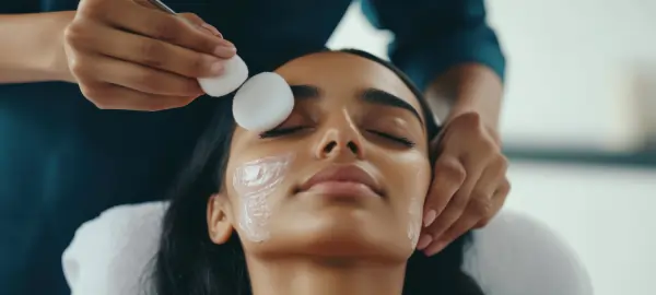 Doctor treat hydrafacial treatment to the clinet