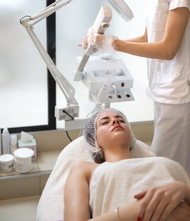 Soma's clinic has advanced skin care equipment
